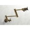 Kingston Brass KS4103DX Wall Mount Pot Filler, Antique Brass KS4103DX - alternate 3